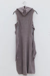 marc le bihan turtleneck dress 21962 E23 granit granite